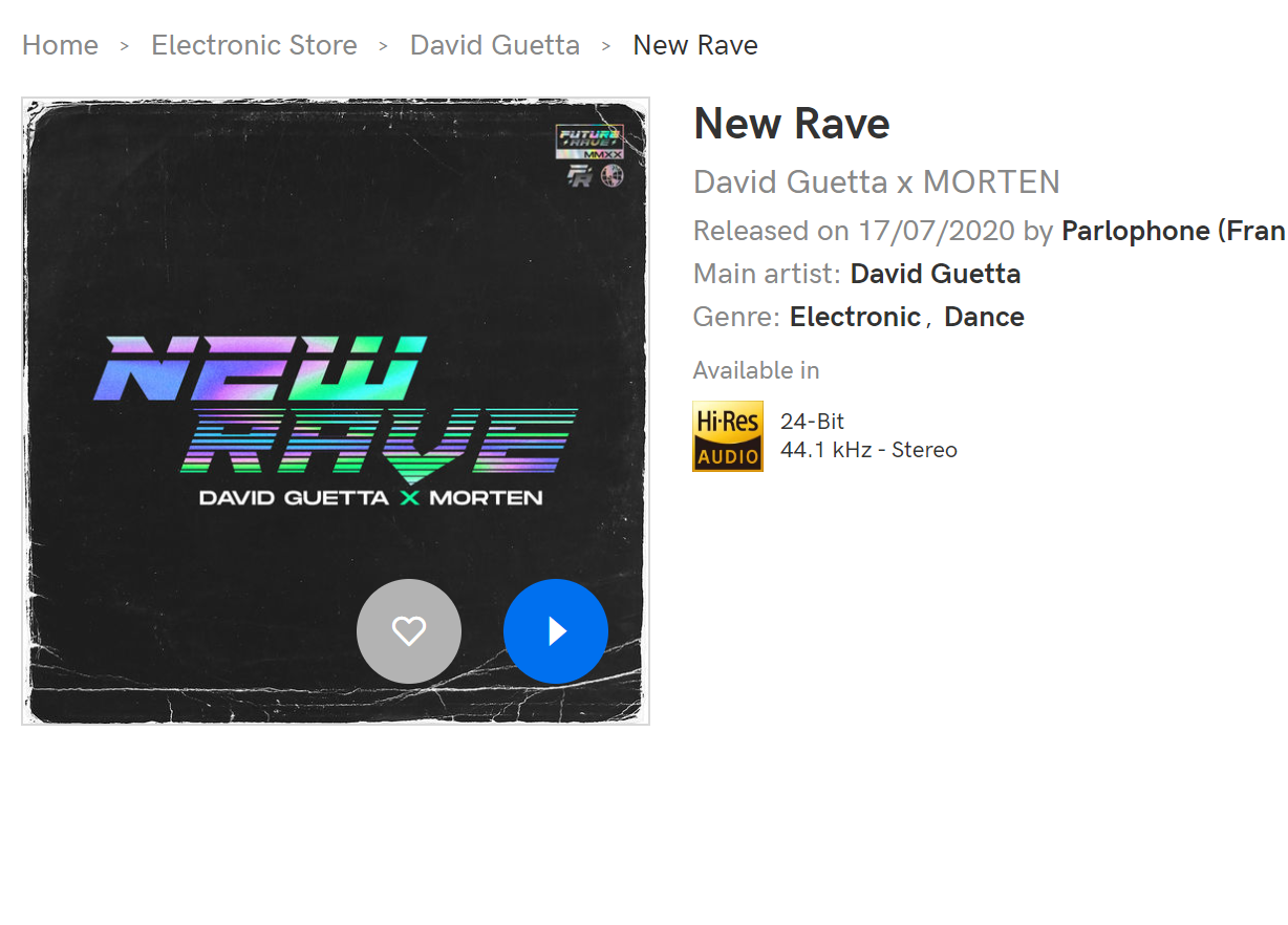 New Rave Hi-Res | FLAC | 44.1kHz/24bit